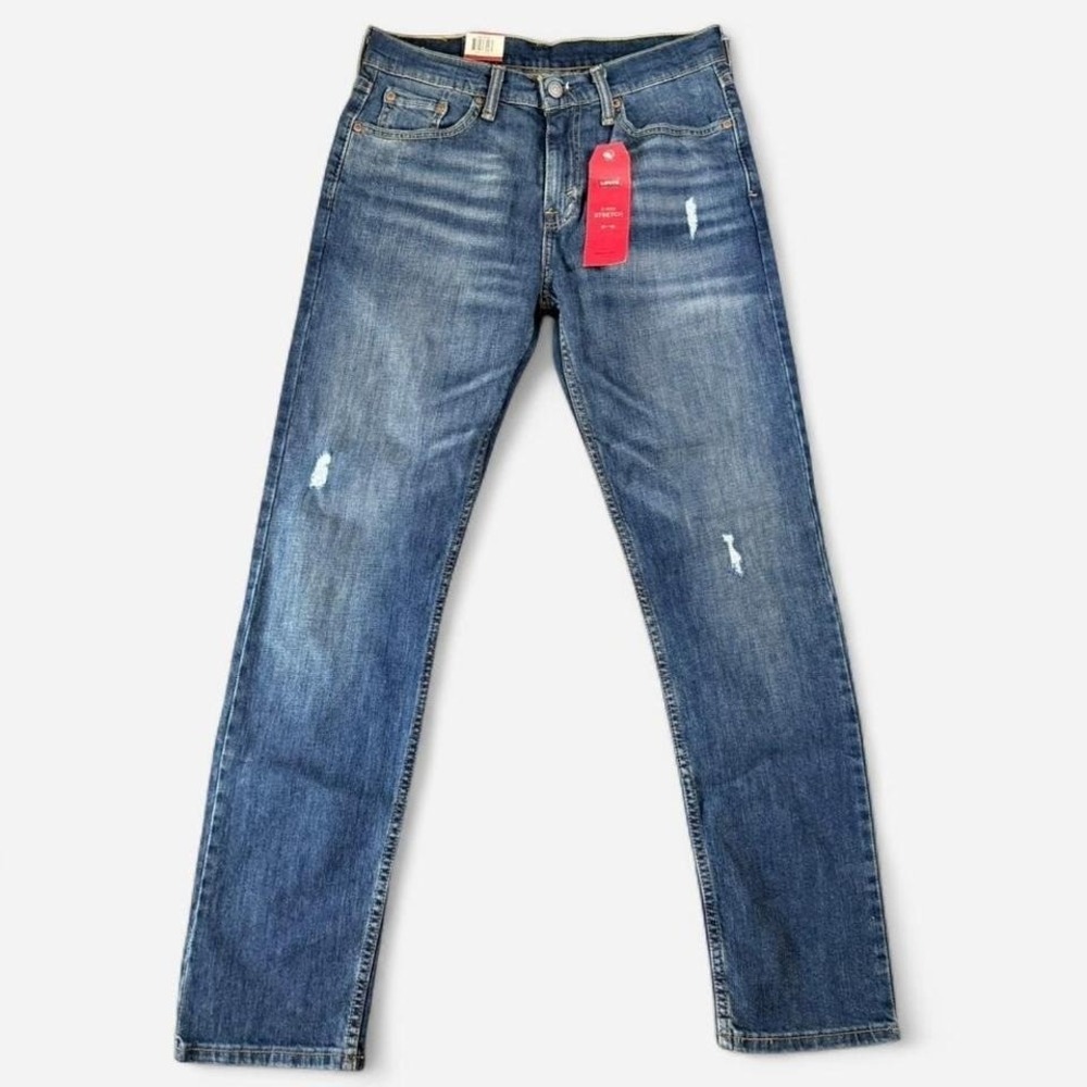 NWT Levi 502 Regular Taper Jeans‎ 2 Way Stretch Med Wash Size 28x32